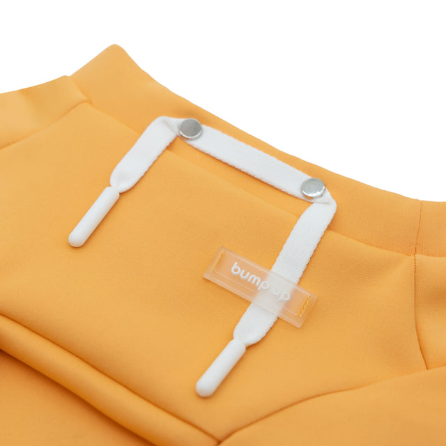 bump_up_Crop_Hoodie_Orange_Front_Detail